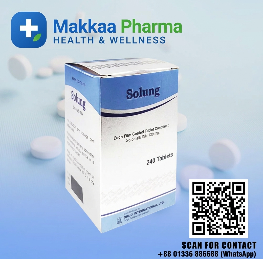 Solung 240 mg (Sotorasib) Tablets from Makkaa Pharma